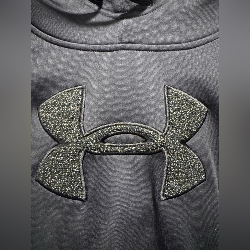 Under Armour Essential Fleece Black Hoodie - Picture 5 of 8